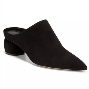 Vince Black Suede Eaton Mule